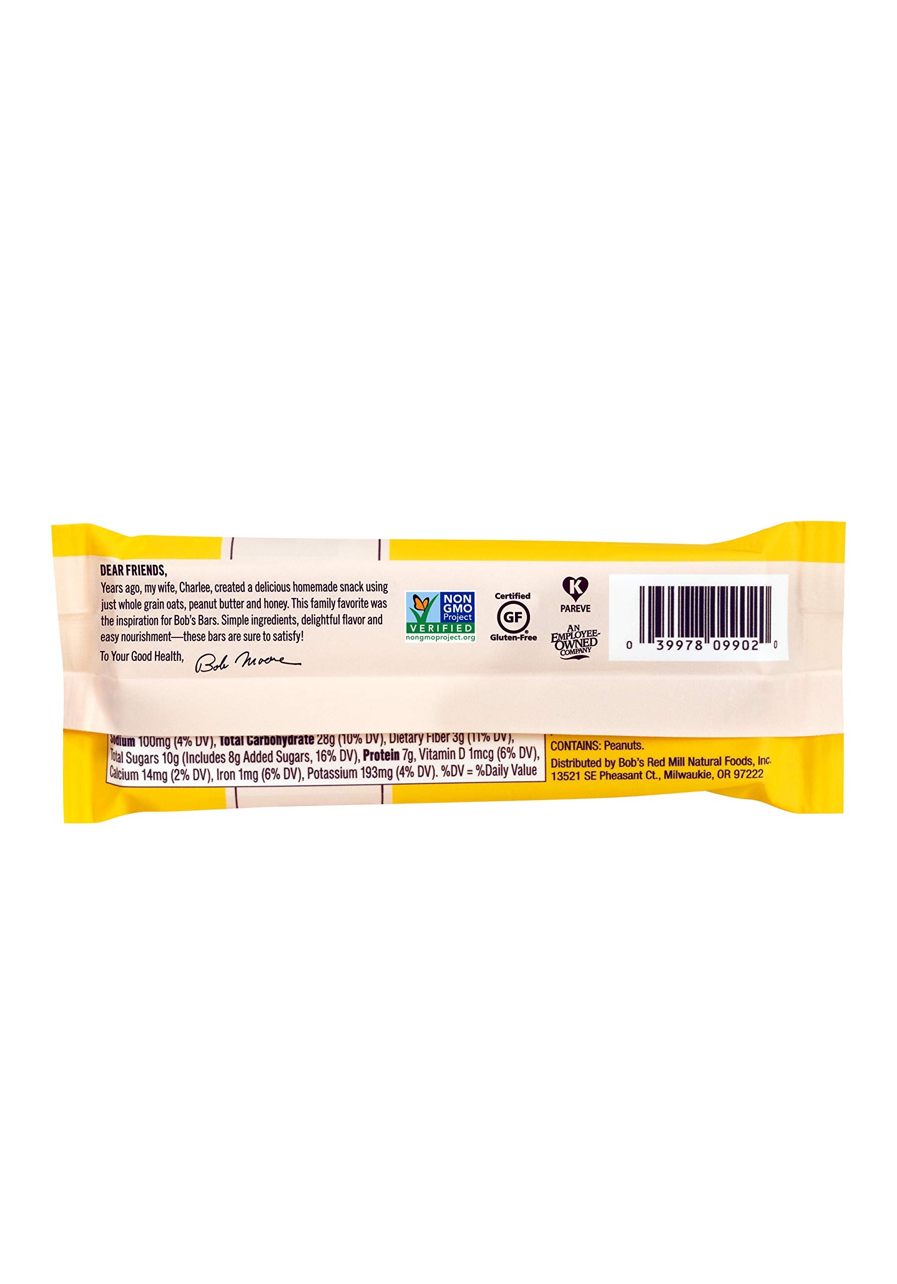 Bob's Red Mill 12pk Peanut Butter Banana & Oats Bar, 12 bars (Pack of 1) - Non GMO, Gluten Free, Kosher