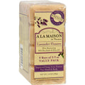 A La Maison 1015718 A La Maison Bar Soap - Lavender Flower - Value 4 Pack