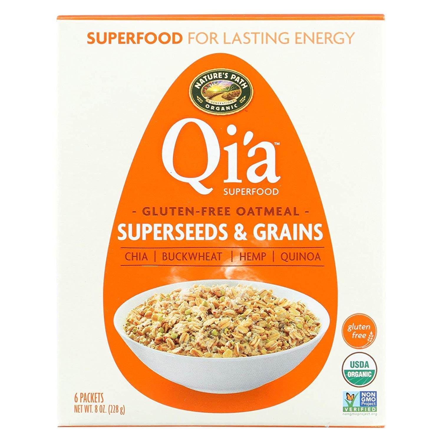 Qia Superfood Gluten Free Superseed and Grains Oatmeal