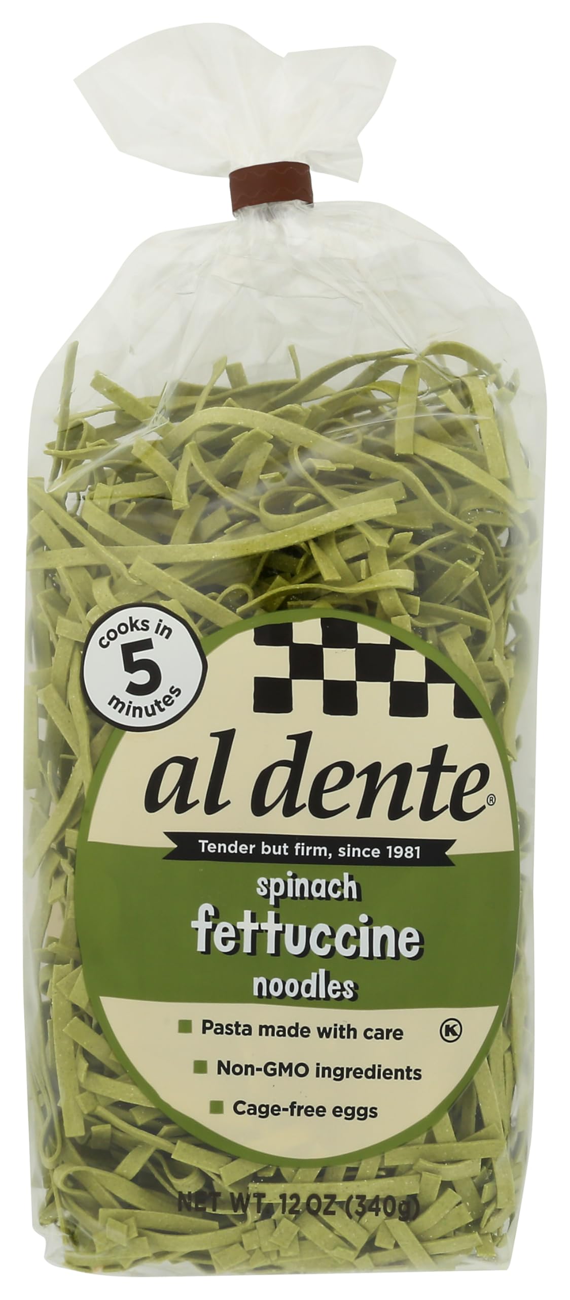 Al Dente Spinach Fettuccine, 12 oz