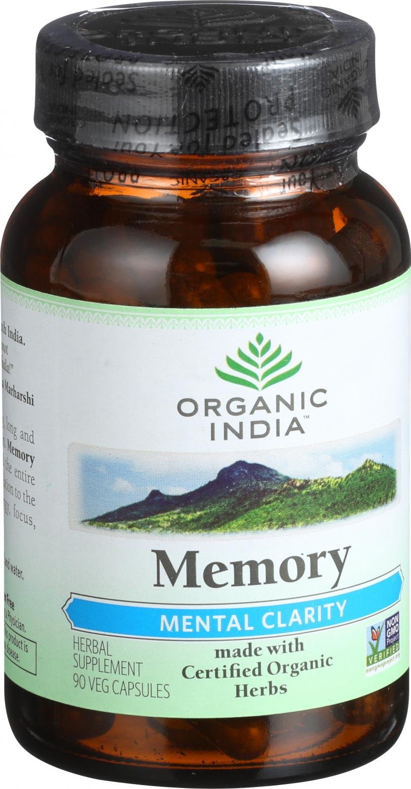 Organic India Memory Supplement, Mental Clarity - 1 Each - 90 VCAP