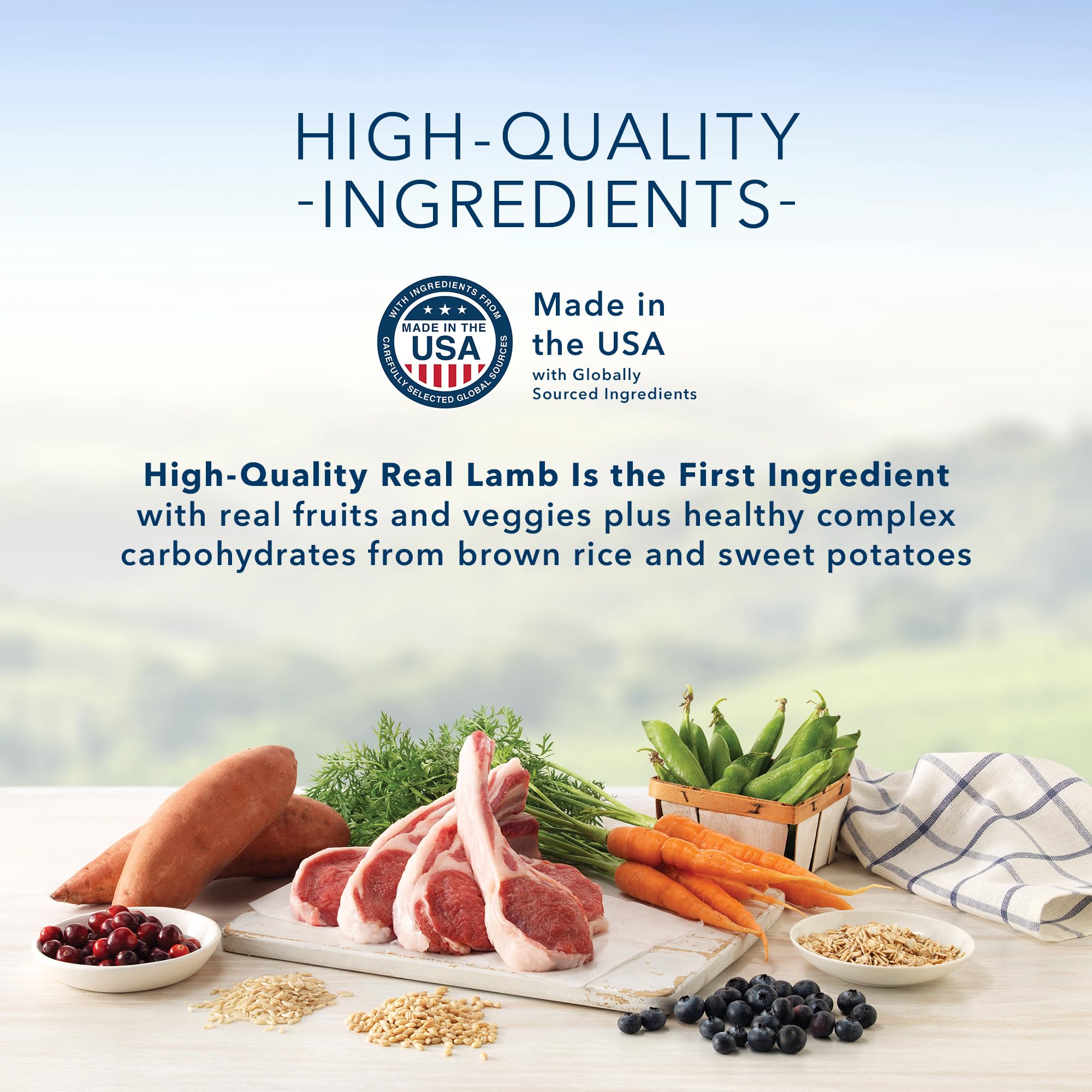 Blue Buffalo Life Protection Formula Natural Adult Dry Dog Food, Lamb and Brown Rice 5-lb Trial Size Bag