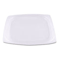 900-PACK OF World Centric RDLCS8 4.8 in. x 5.9 in. x 0.3 in. PLA Rectangular Plastic Deli Container Lids - Clear (900/Carton)