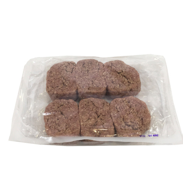 6 OZ-PACK OF BEEF GROUND 75\25 SMASHPTY G\F