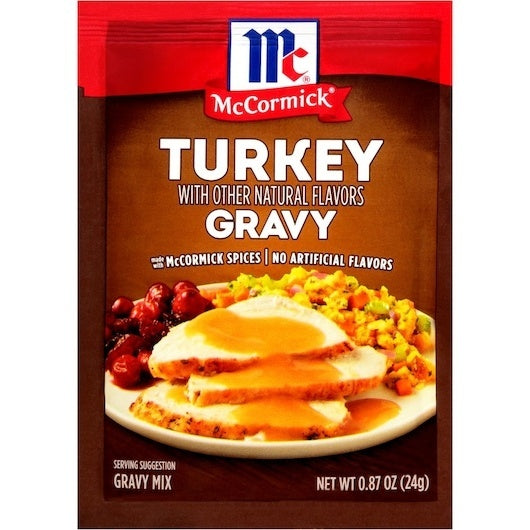 24-PACK OF Turkey Gravy Mix Mccormick, 24 - 0.87 Oz