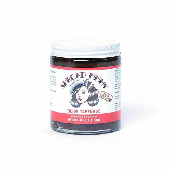 6-PACK OF Spread Olive Tapenade Garlic Rosemary Lg, Spread-mmms