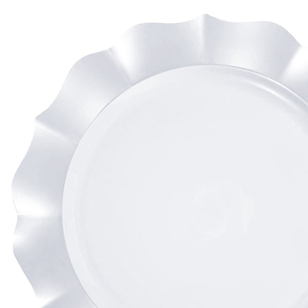 12-PACK OF Plate Dinner 10.25" Pearl White