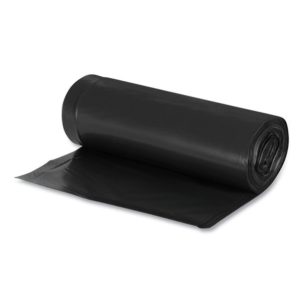 100-PACK OF Liner Trash Earthsense 1507741 Commercial 38" x 58" 1.25 Mil Recycled Black Trash Can Liners - 60 Gallon (100 Count)