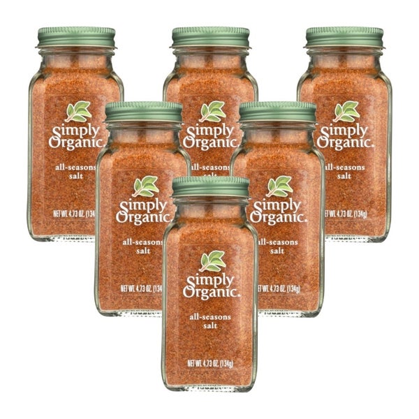 6-PACK OF Seasoning All Seasons Salt Simply Organic 4.73 oz