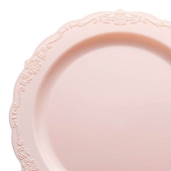 24-PACK OF Plate Salad 7.5" Pink Vintage