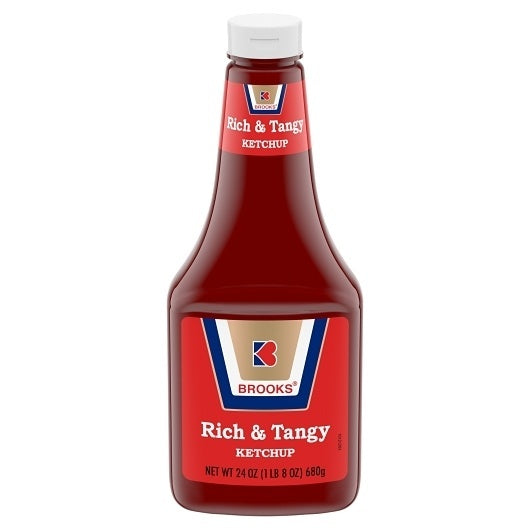 12-PACK OF Tomato Ketchup Bottle Brooks Foods, 12 - 24 Oz