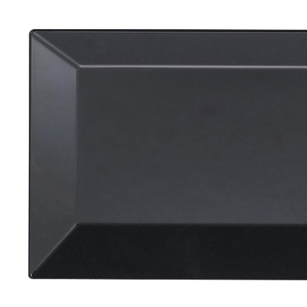 12-PACK OF Plate Dessert 5.5" x 8.5" Rect Black