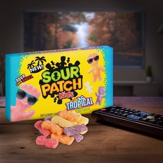 12-PACK OF Fat Free Tropical Soft Candy Box Sour Patch Kids Candy, 12 - 3.5 Oz