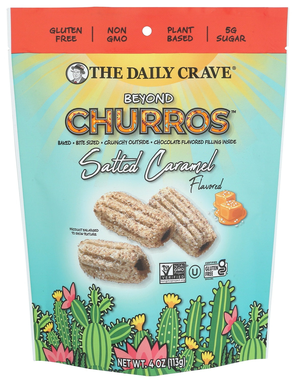 6-PACK OF CHURRO CARAMEL SALTED, BITE SIZED