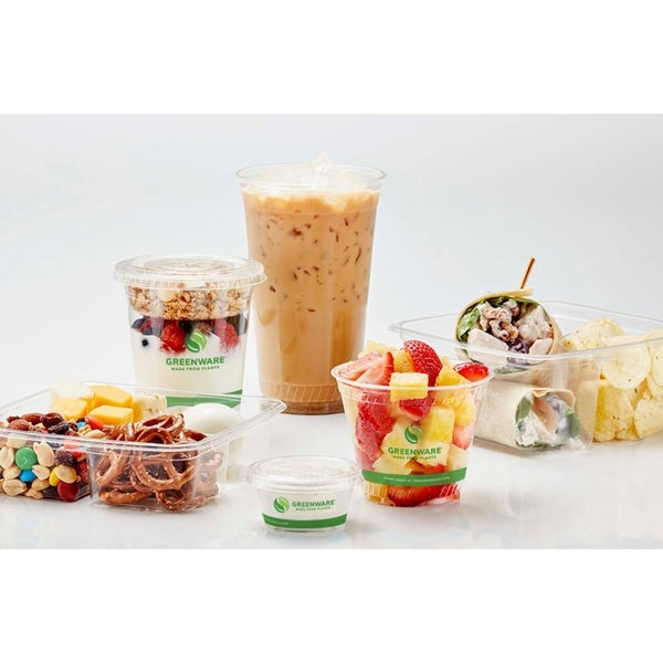 20-PACK OF CUP PLAS CLR GREENWARE 9 OZ