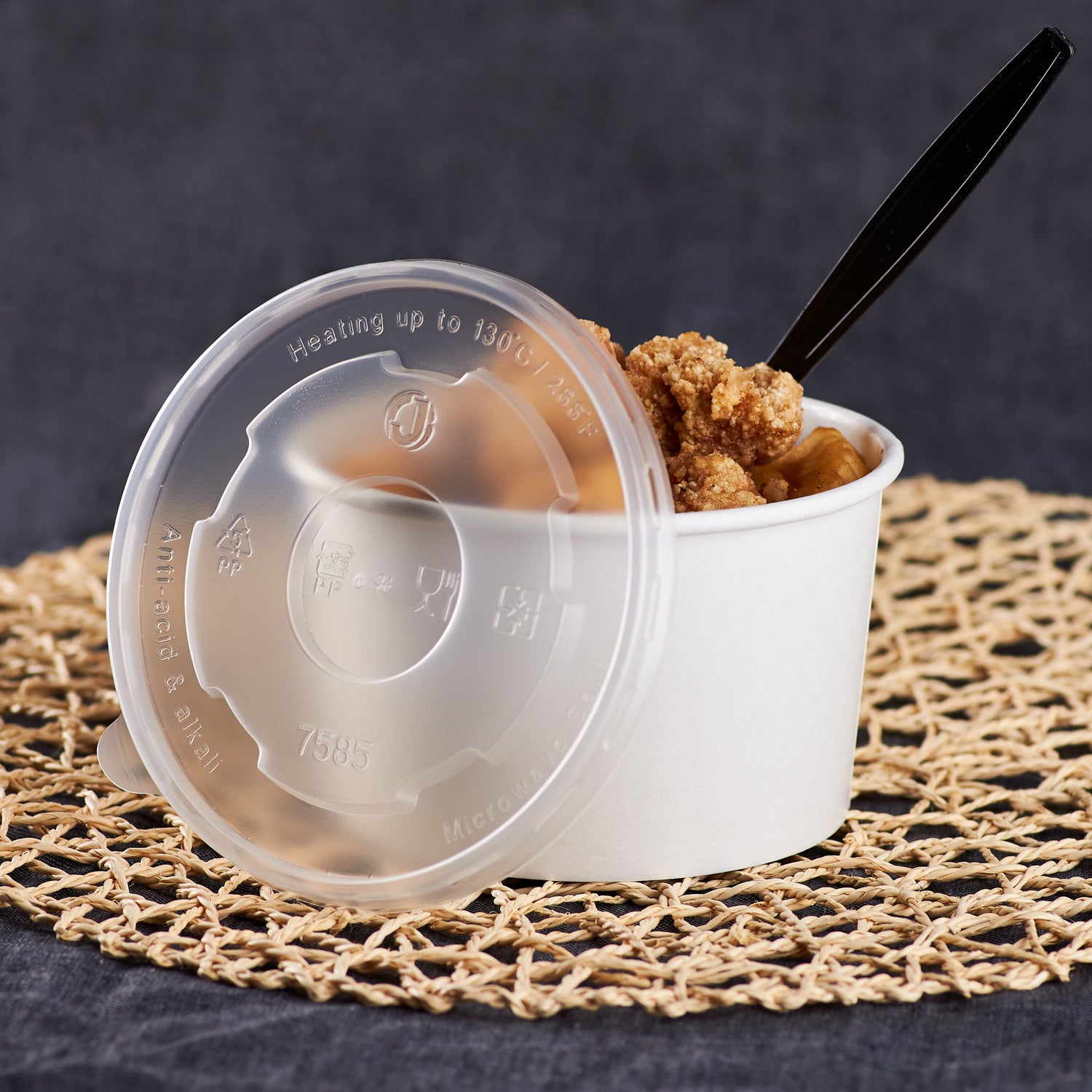 600-PACK OF Lid Togo Karat 600 ct 20 oz Food Container Lids | PP | 127 mm