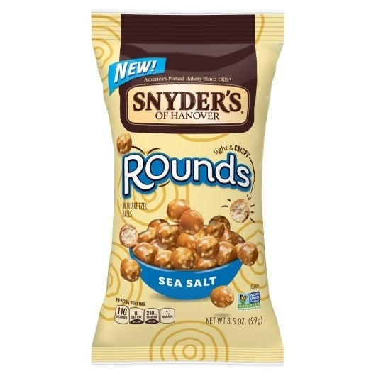 8-PACK OF Pretzel Sea Salt Rounds Snyders, 8 - 3.5 Oz