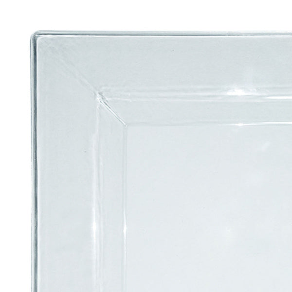 12-PACK OF Plate Appetizer 8" Clear Square