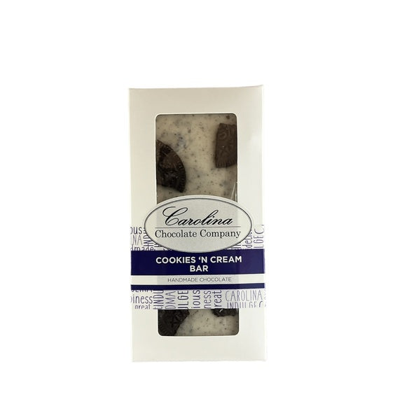 20-PACK OF Bar Cookies and Cream, Carolina Chocolate Company