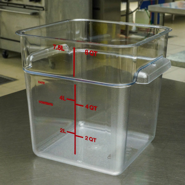 1 EA-PACK OF CONTAINER FOOD STOR SQUARE 8QT