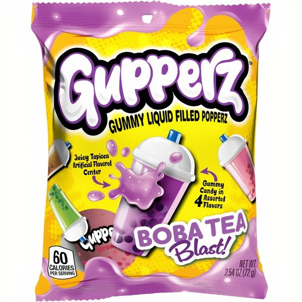 48-PACK OF Candy Boba Tea Blast Gupperz