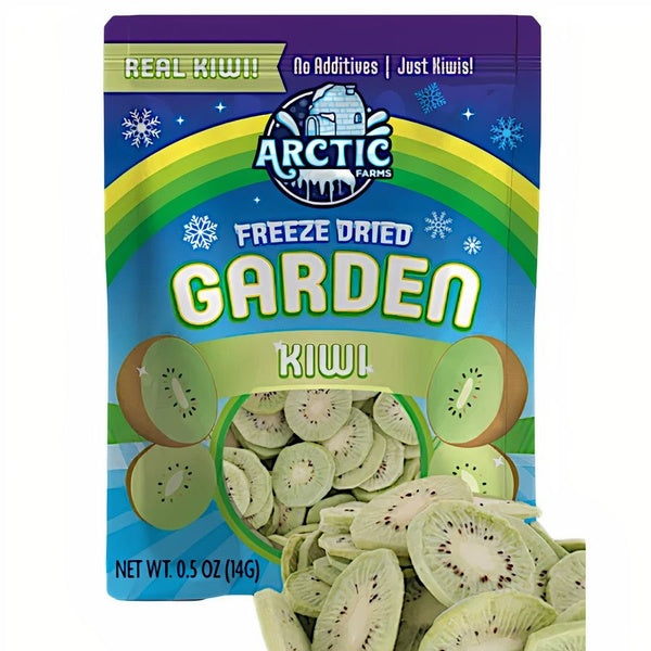 12-PACK OF Kiwi Green Freeze Dried (100% Fruit), Arctic Farms