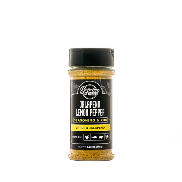 6-PACK OF Seasoning Rub Jalapeno Lemon Pepper, Rainier Foods