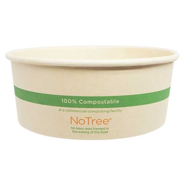 300-PACK OF BOWL CMPSTBL World Centric 24 oz Compostable Wide NoTree Paper Bowls | 300 Count