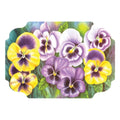 1-PACK OF PLACEMAT PAPER PANSIES