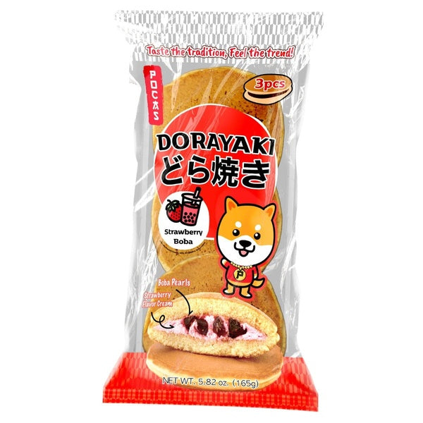 12-PACK OF Dorayaki, Strawberry Boba, 12/5.82 oz.