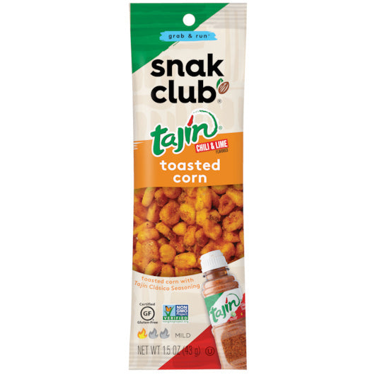 144-PACK OF Tajin Corn Nuts Snak Club, 12 - 12 - 1.5 Oz