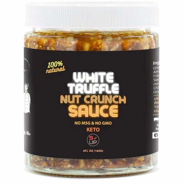 12-PACK OF Sauce White Truffle Trio Nut Crunch 100% All Natural, Sauce Up NYC
