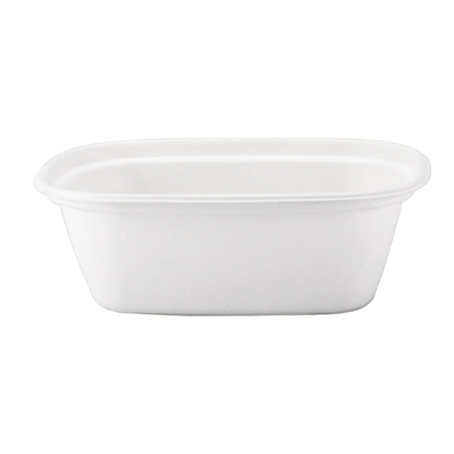 200-PACK OF BOWL RECT COMPOSTABLE MOLDED FIBER 48 OZ DISPOSABLE