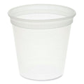 480-PACK OF Container Food Pactiv Corp. 24 oz Microwavable Clear Plastic DELItainer Container - 480 Count