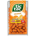 288-PACK OF Fresh Breath Mints, Orange, Hard Candy Mints Single Pack Tic Tac, 24 - 12 - 1.7 Oz