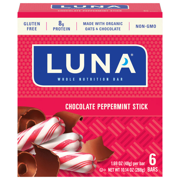 6-PACK OF BAR NUTRITIONAL CHOCOLATE PEPPERMINT STICK CASE OF 6
