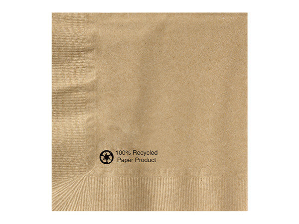 4-PACK OF NAPKIN BEV 10X10 1PLY NAT 1/4F