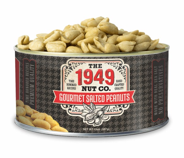 12-PACK OF Peanut Roasted Gourmet Salted Lg, 1949 Nut Company