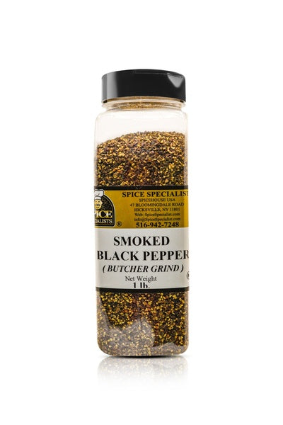 12-PACK OF Smoked Black Pepper ( Butcher-Grind ) - 12 Pack of 1 lb. Containers