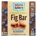 6-PACK OF Breakfast Bar Blueberry Natures Bakery 12 oz