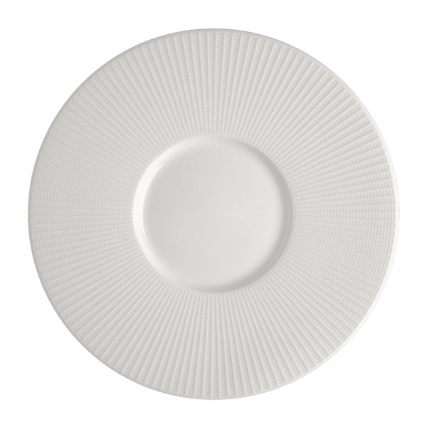 6 CT-PACK OF PLATE ROUND WELL WHT 11.25 DIA