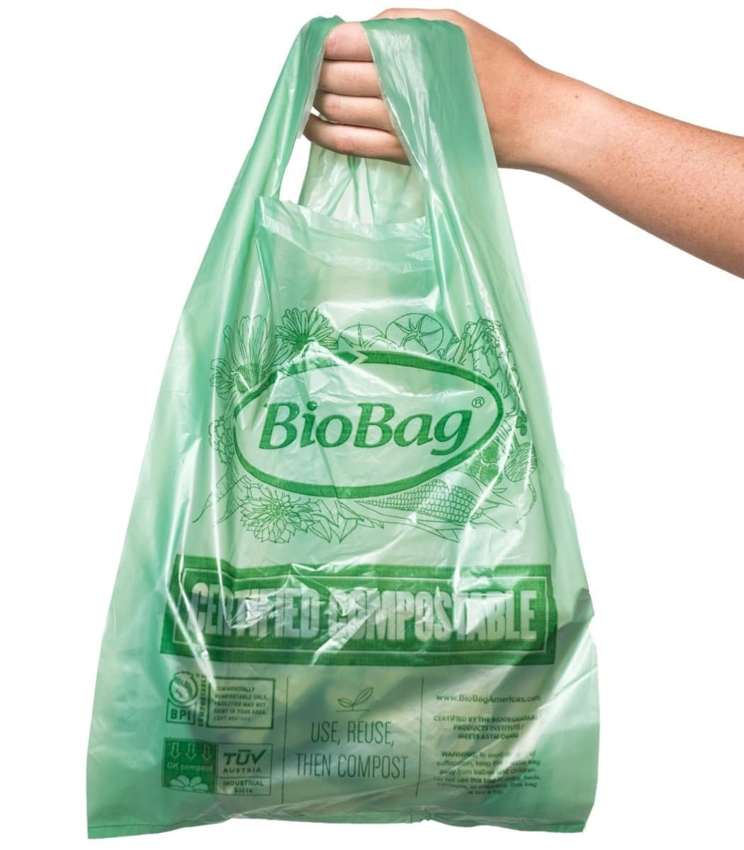 500-PACK OF Bag Shopping Medium Compostable Handled Shopping Bags | 500 count
