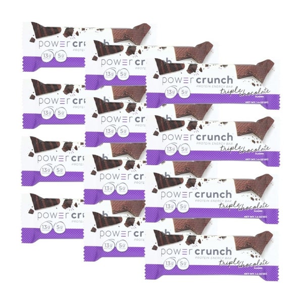 12-PACK OF Bar Nutritional Triple Chocolate Power Crunch 1.4 oz