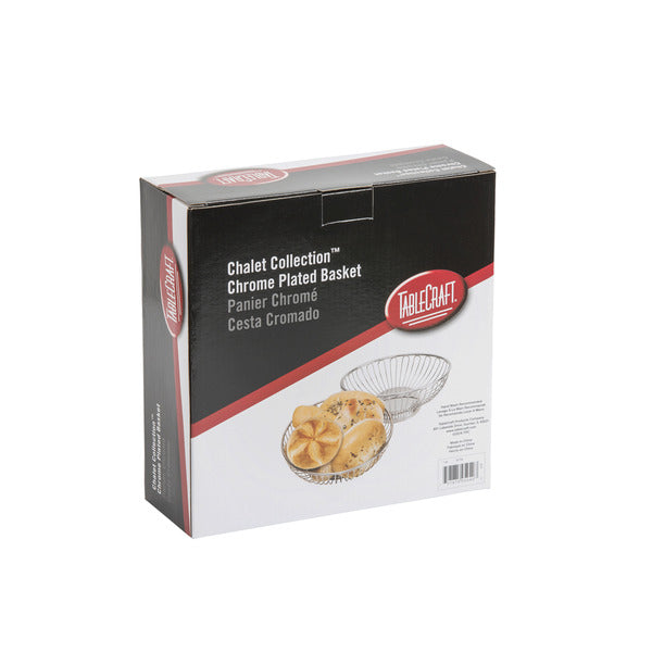 EACH-PACK OF BASKET OVAL CHROME PLATED
