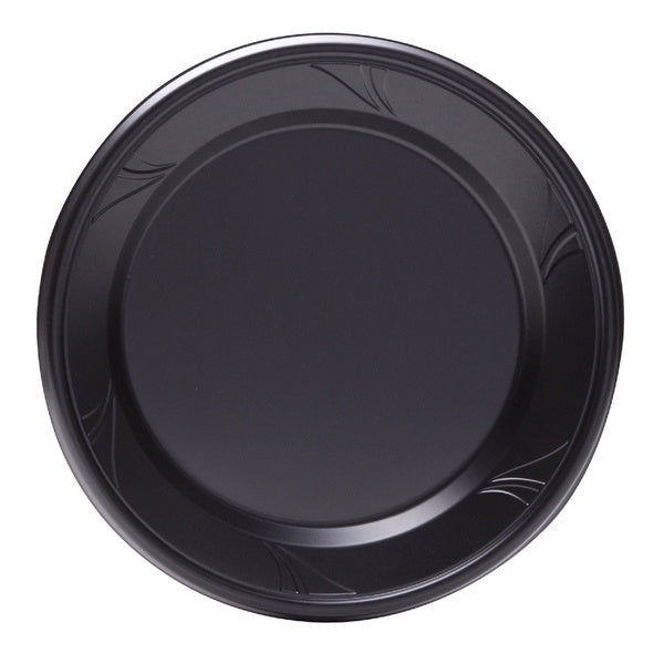 4-PACK OF PLATE PLAS FINESSE 9" BLK