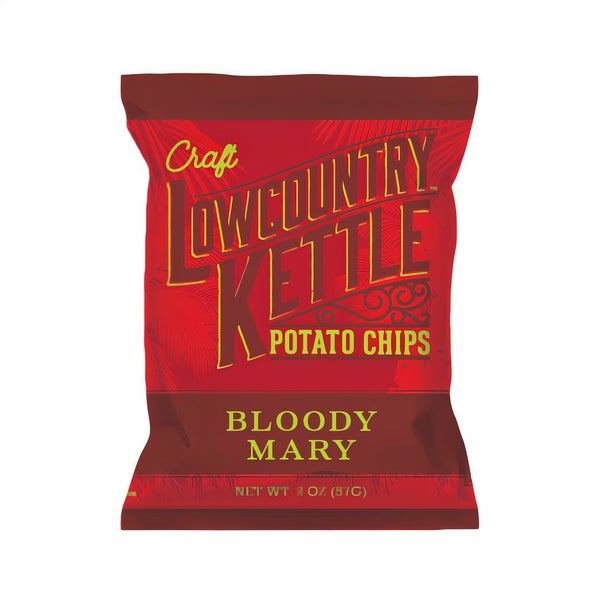 24-PACK OF Potato Chips Kettle Bloody Mary, Lowcountry Kettle Potato Chips