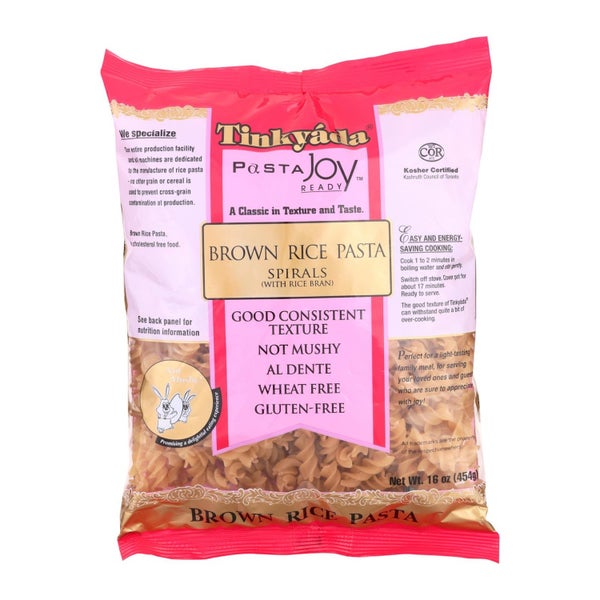 12-PACK OF PASTA SPIRAL BROWN RICE