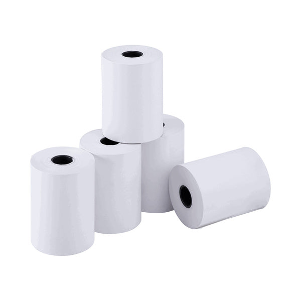 50-PACK OF Paper Print Karat 50 ct 2 1/4" x 85' Thermal Paper Rolls, White