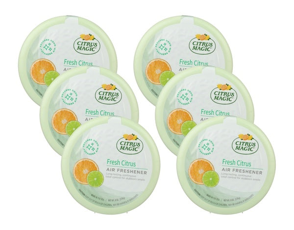 6- PACK OF Air Freshener Fresh CitrusCitrus Magic 8 oz