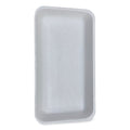 200-PACK OF Tray Foam GEN 15PWH Premium White Foam Meat Trays - 14.44 x 7.88 x 1.37 inches - 200 Count for Efficient Food Packaging